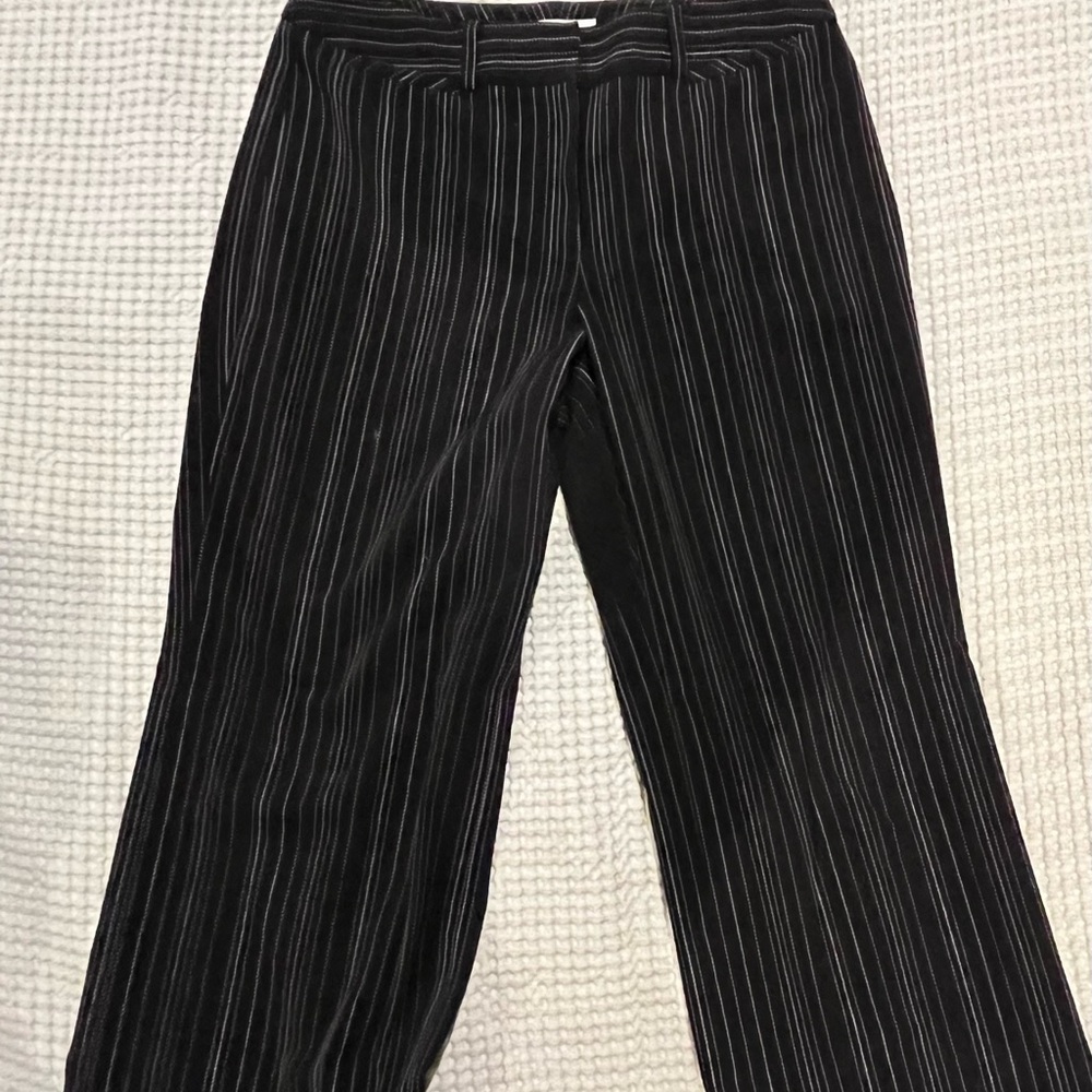 Talbots Black and White Pinstripe Pants